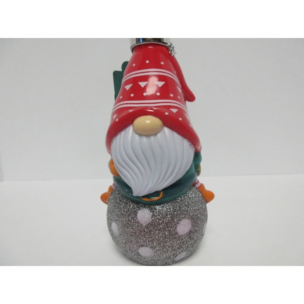 Holly Jolly Vanilla Frosting Gnome Refillable Hand Soap Dispenser Christmas